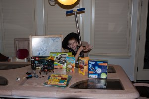 Tristan 5th birthday, these were his gifts. 